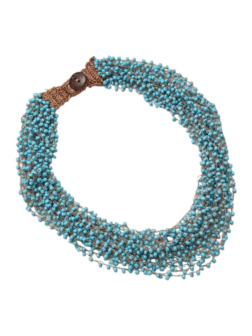 Turquoise Beaded Multi-Strand Necklace